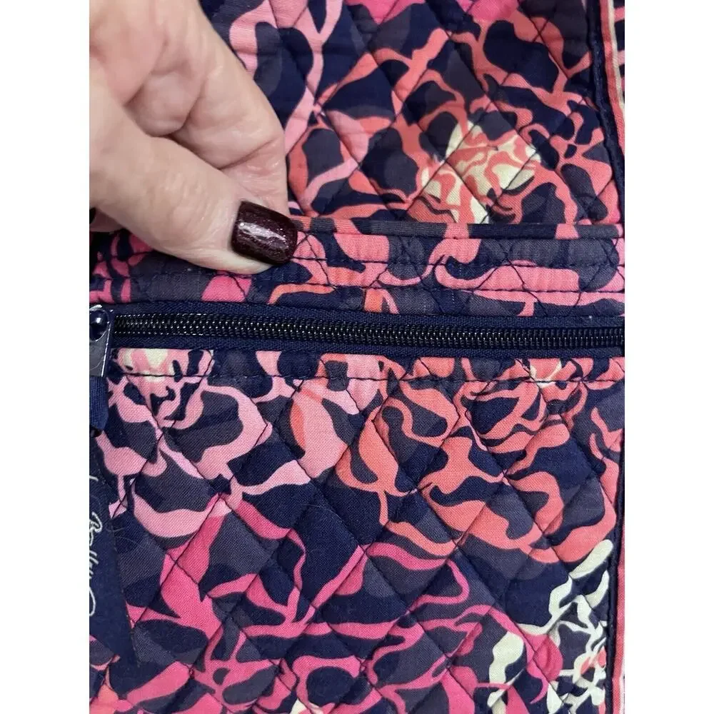 Vera Bradley Katalina Pink Retired Pattern Hipster Crossbody 11 X 11